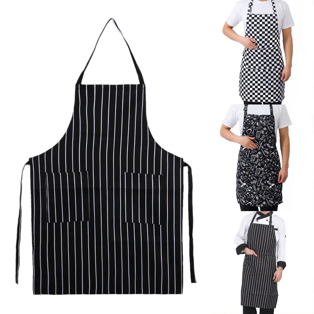 Adjustable Unisex  Kitchen Aprons With 2 Pockets