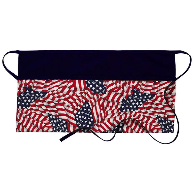 American Flag Navy Waist Apron