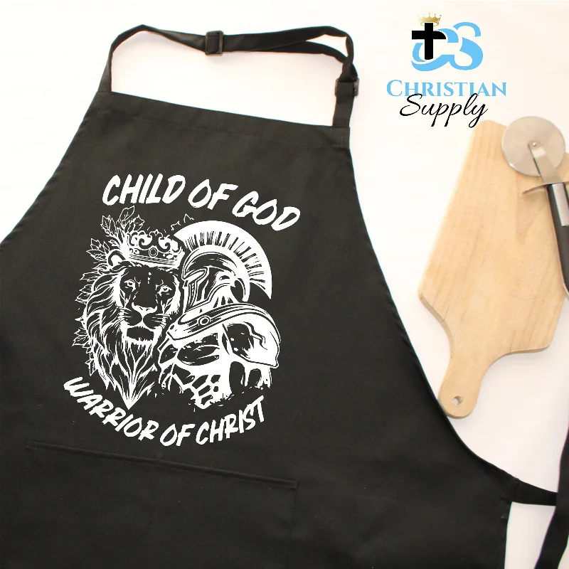 Child of God Warrior of Christ Apron