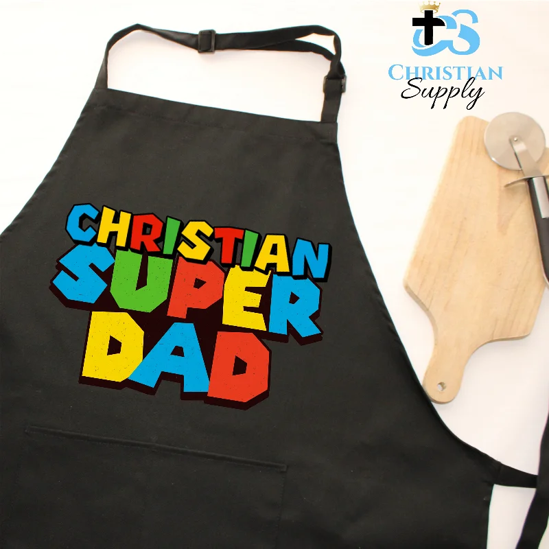 Christian Super Dad Apron