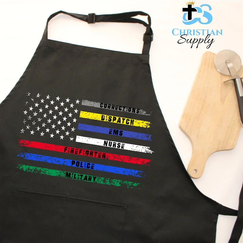 First Responders Flag 3 Apron