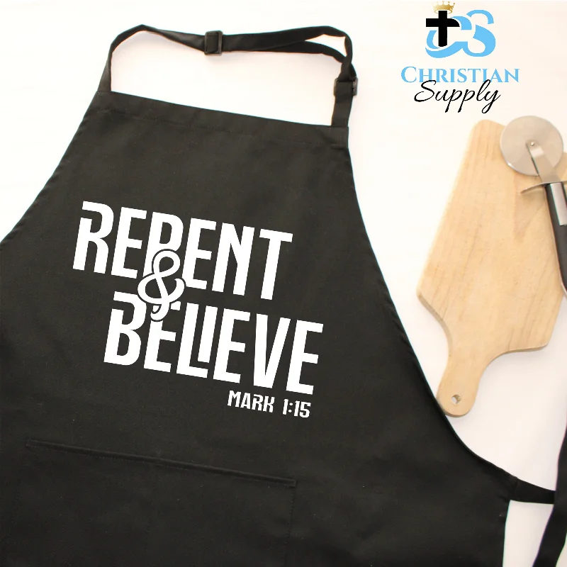 Repent & Believe Apron