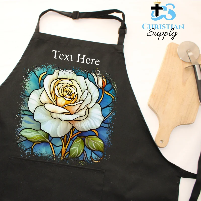 White Rose Apron