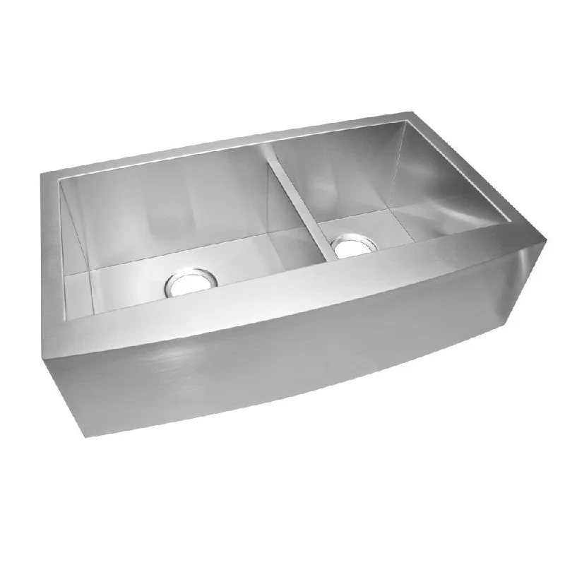 33-inch Stainless Steel Double Bowl Farmhouse Sink