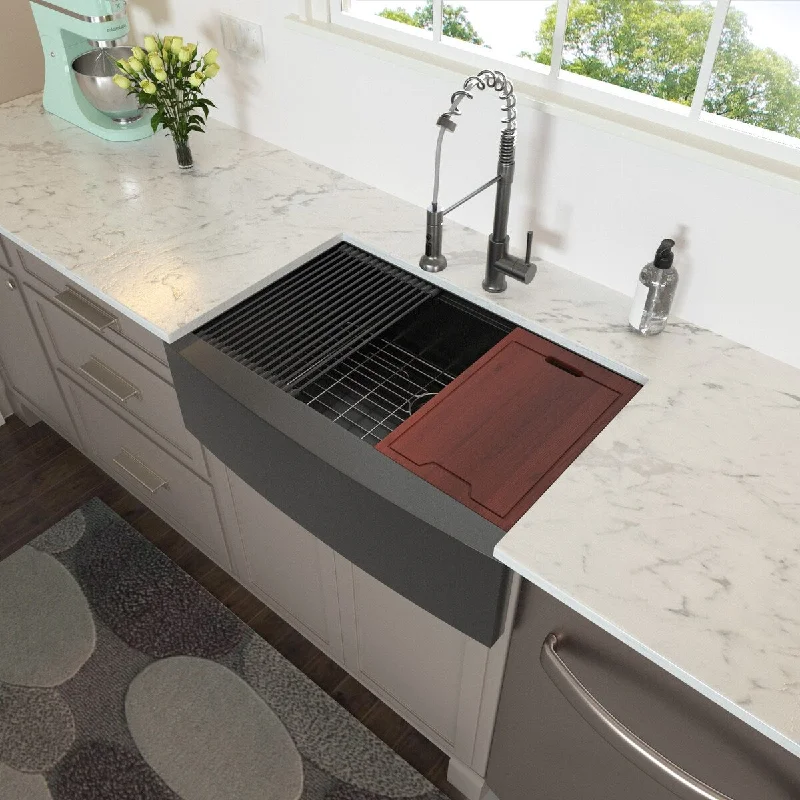 Stainless Steel Single Bowl Farmhouse Kitchen Sink