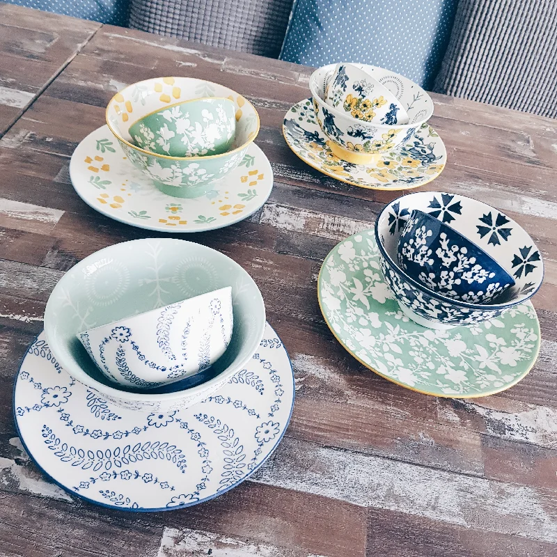 *50% OFF CLEARANCE PROMO* Botanic Colorful Floral Dinnerware Collection