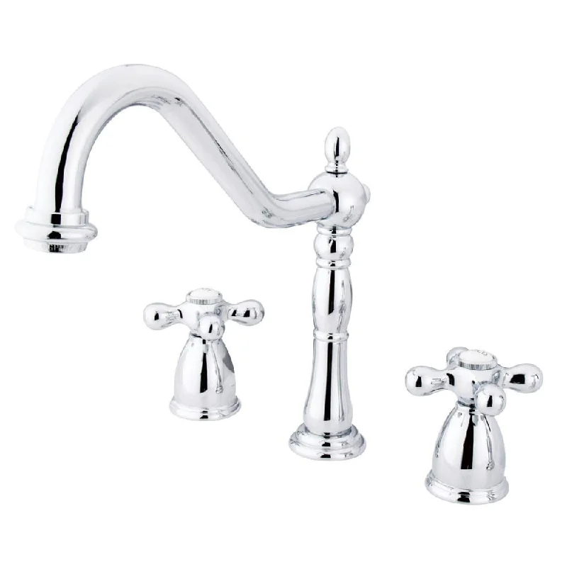 Kingston Brass Chrome 8" Centerset Kitchen Faucet without Deck KB1791AXLS