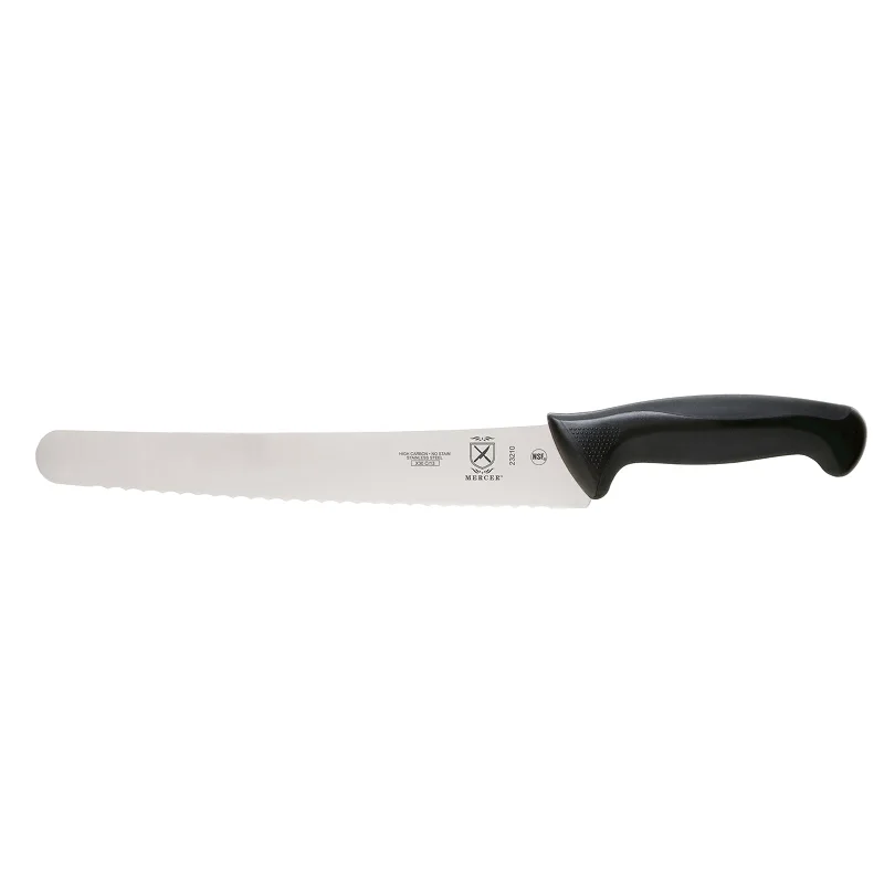 Mercer Culinary Millennia 10" Bread Knife with Black Handle