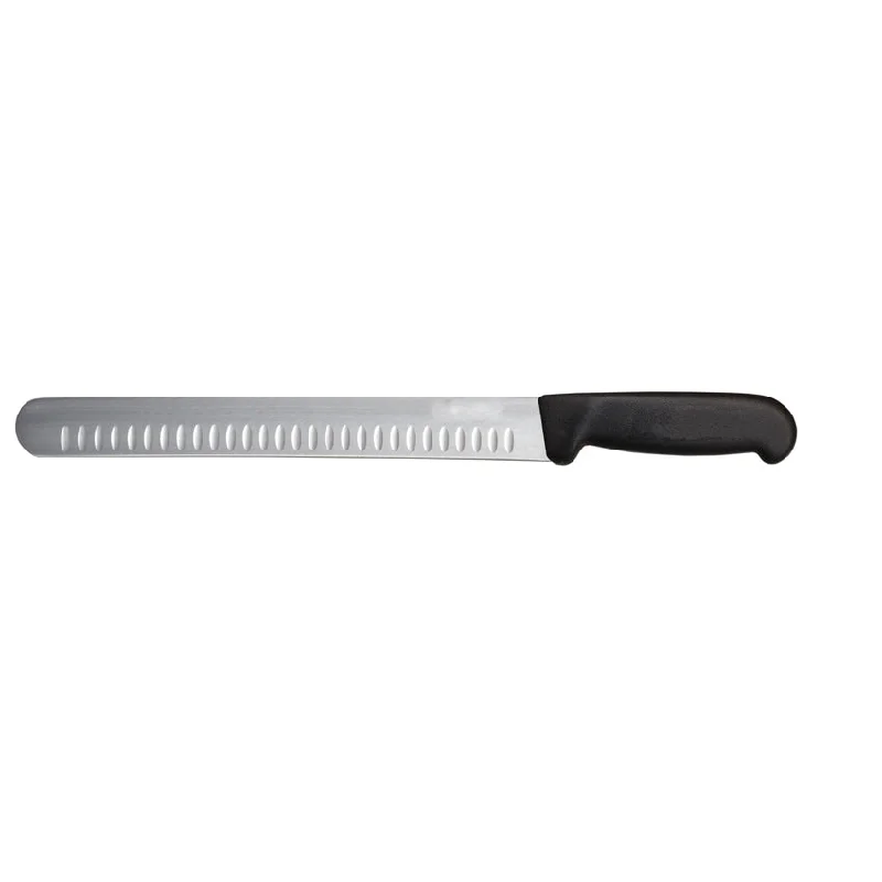 Nella OM12727 14" Slicer Straight G-Edge Knife, Black Handle