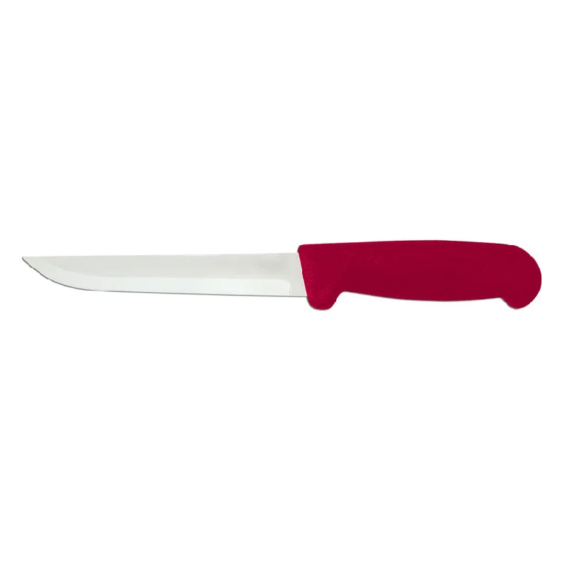 Nella 6" Straight Edge Boning Knife, Red Handle