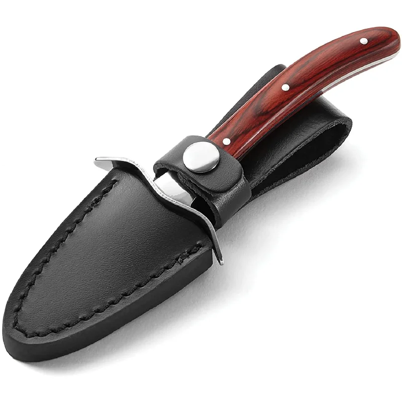 Outset 2.5" Oyster Knife with Leather Case