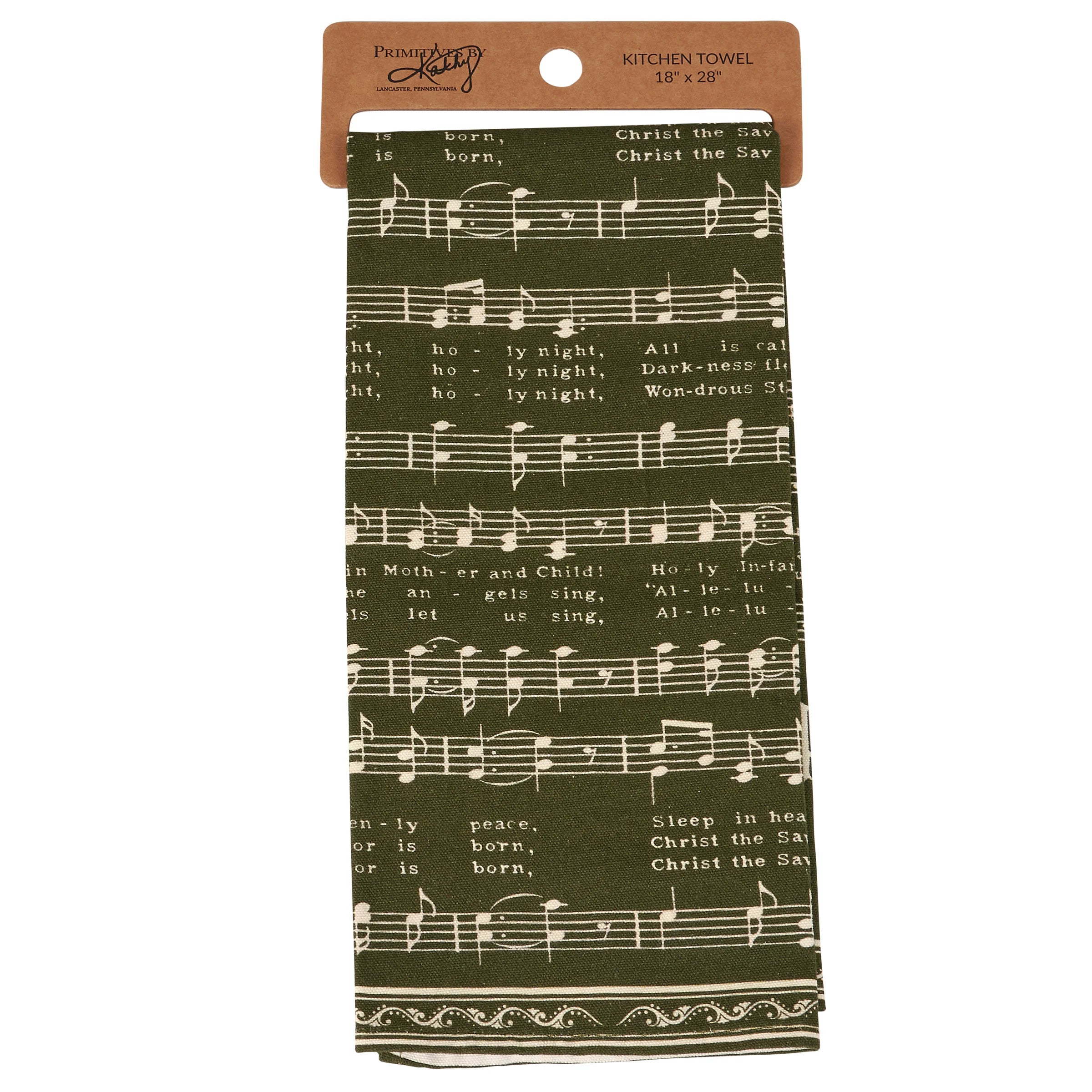 Primitives by Kathy - Silent Night Kitchen Towel