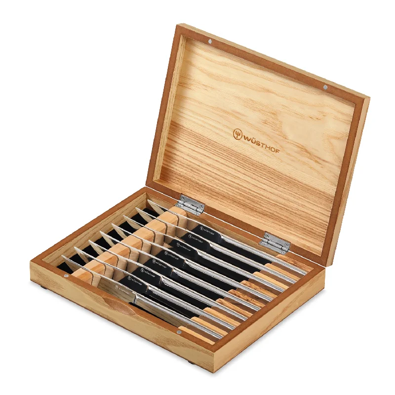 WÜSTHOF 8-Piece Mignon Steak Knife Set with Olivewood Box (1069510803)