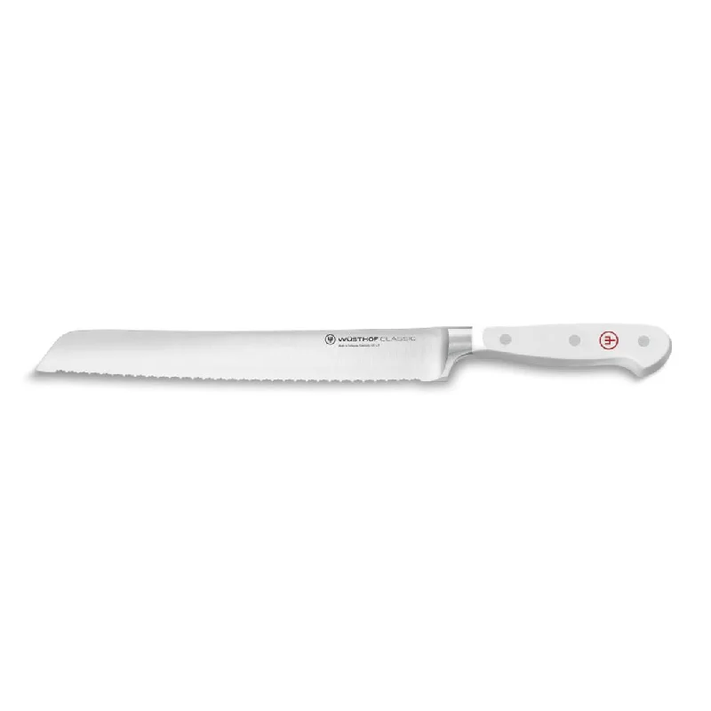 Wusthof Classic White 9" Double Serrated Bread Knife