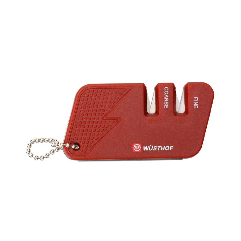 Wusthof Mini Pull-Through Knife Sharpener, Red