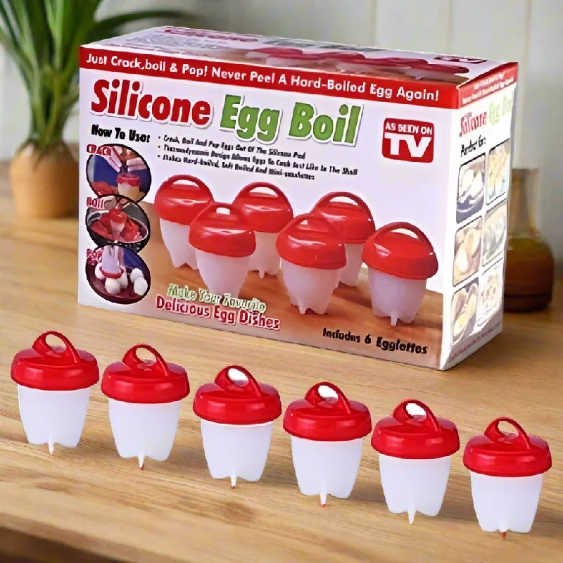 6 piece Silicone Egg Boiler