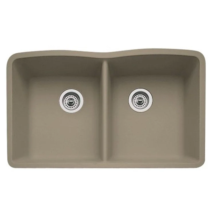 Diamond 32" Equal Double Bowl Silgranit Undermount Kitchen Sink