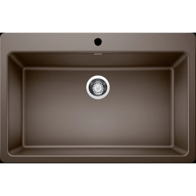 Kitchen Sink Corence 33 x 22 Inch Single Bowl Super Single 1 Hole Cafe Drop-In/Undermount