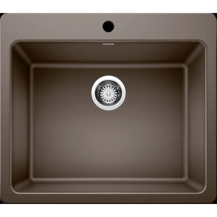 Kitchen Sink Corence 25 x 22 Inch Single Bowl Medium Single 1 Hole Cafe Drop-In/Undermount