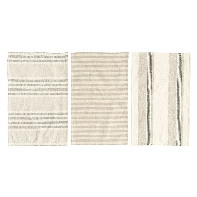 Creative Co-op - Woven Cotton Striped Tea Towels