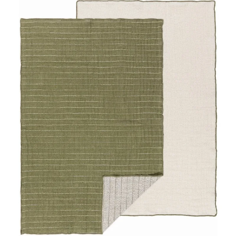 Danica - Double Weave Dishtowels Set, Olive Branch