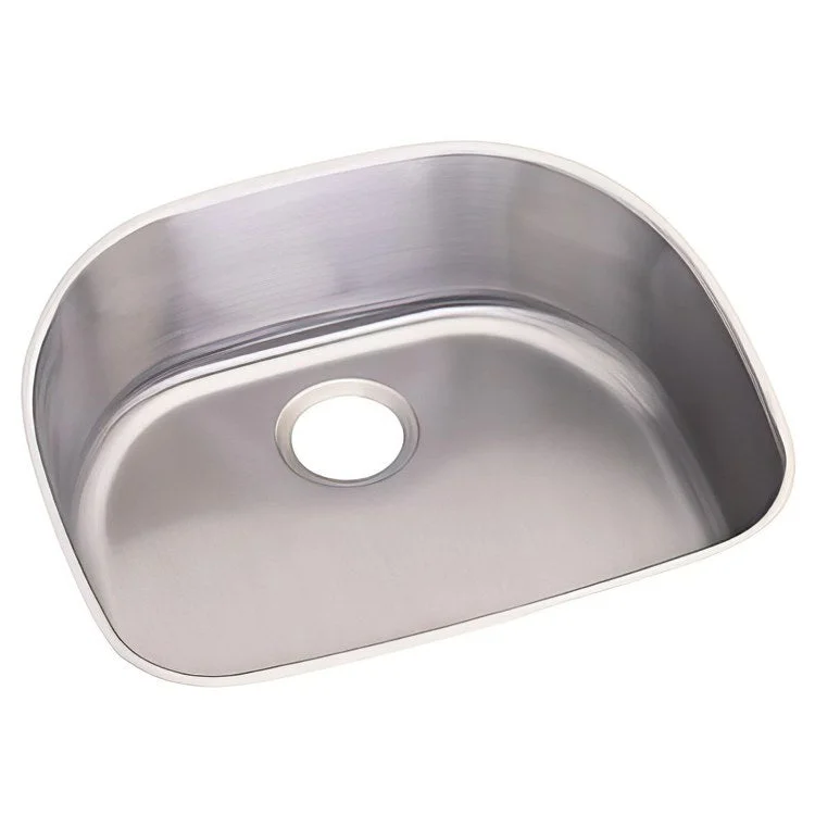 Kitchen Sink Dayton 23.5 x 21 Inch Single Bowl Radiant Satin Undermount 21-1/9 Inch