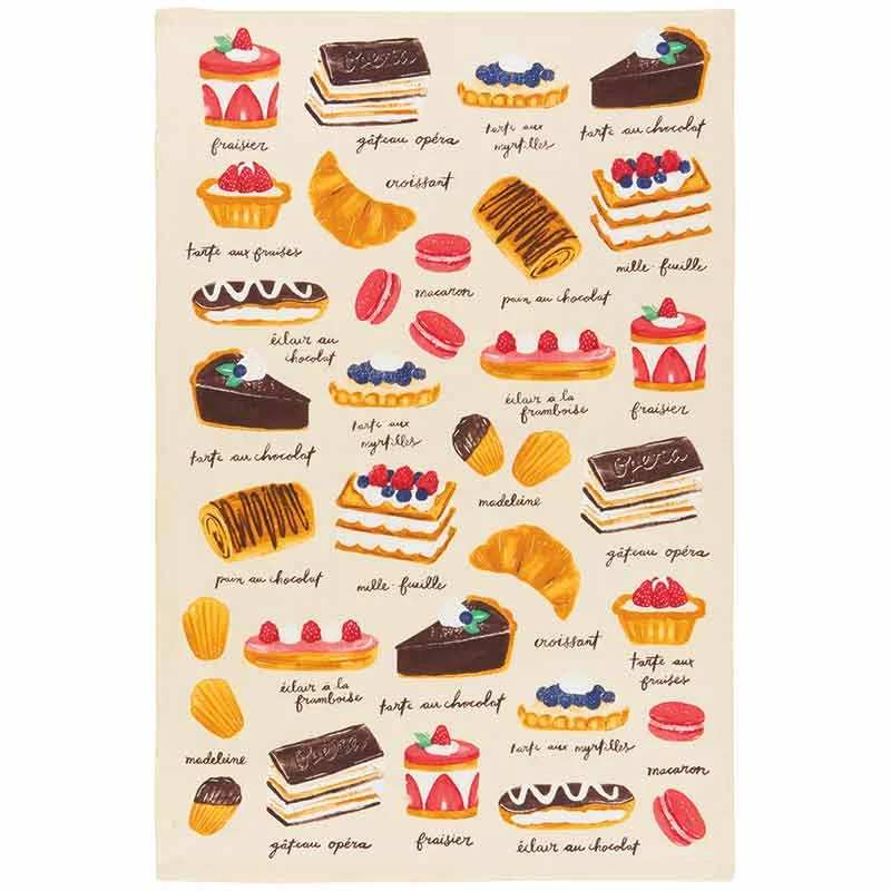 Now Designs Patisserie Printed Dishtowel